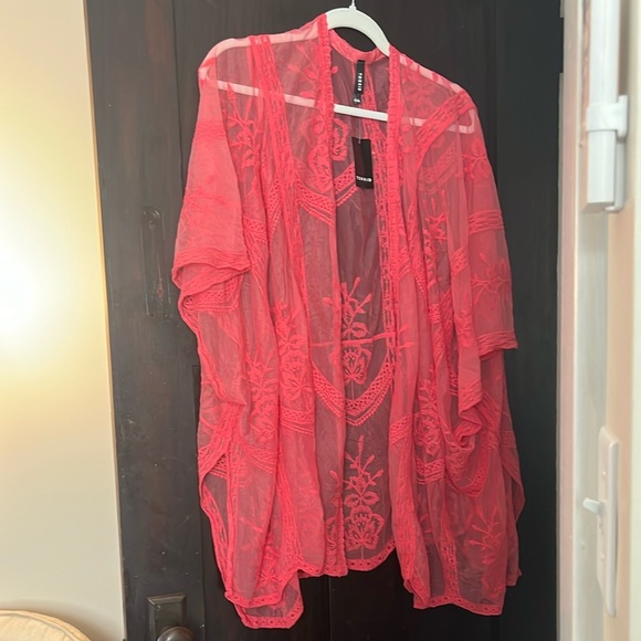 torrid Mesh Embroidered Ruana NWT - Picture 2 of 6